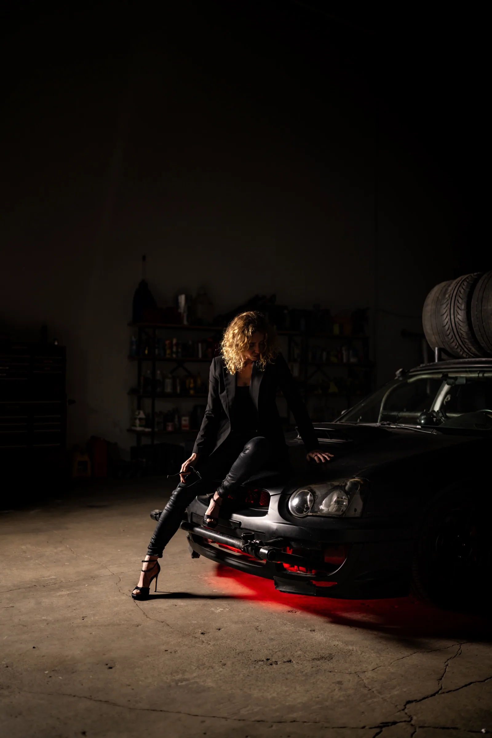 Controlled automotive editorial portrait